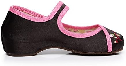 Soojun Girls Embroidery Oxfords Sole Mary Jane Flats (Little/Big Kid)