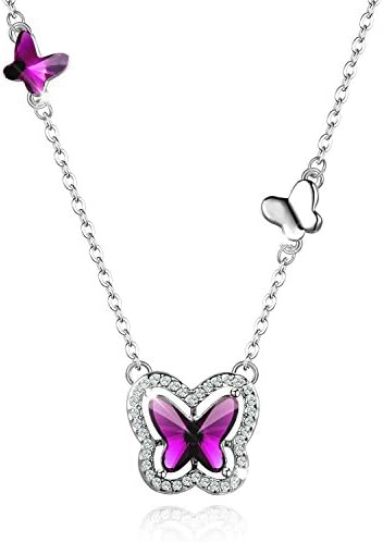 Elegant Fashion Necklace with Swarovski Crystal – Butterfly-shaped Pendant Jewelry for Women