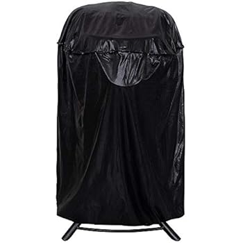 iCOVER Vertical Round Smoker Cover, Outdoor BBQ Barbecue Cover, Dome Smoker Cover, Water Smoker Cover, Bullet Smokers Cover, Vertical fire Pit Cover for Char-Broil Weber George Foreman Brinkmann