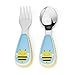 Skip Hop Toddler Utensil Set Fork and Spoon Set, Dishwasher Safe, Bee