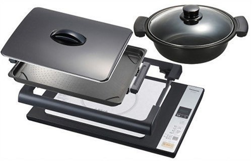 Click Here to See More Images Panasonic IH Hotplate Electric griddle Black KZ-HP2000-K