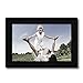 Adeco 4x6 Black Wood Decorative Picture Frame - Wall hanging or Table Top Desktop Display - Made to Display 4x6 Photo