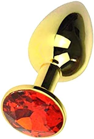 Gold Jeweled Steel Device - Red