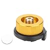 Camping Kachel Connector, Draagbare Brander Kachel Hoofd Connector Aluminium Kachel Grill Conversie Adapter Auto-Off…
