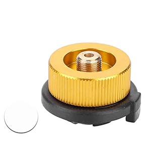 Camping Kachel Connector, Draagbare Brander Kachel Hoofd Connector Aluminium Kachel Grill Conversie Adapter Auto-Off…