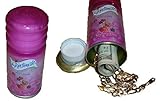 Ladys Pink Skintimate Shaving Gel CAN SAFE stash diversion hide cash jewelry box METAL BANK