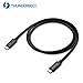 Certified Cable Matters 40 Gbps Thunderbolt 3 Cable (USB C Thunderbolt Cable) in Black 3.3 Feet Supporting 100W Charging