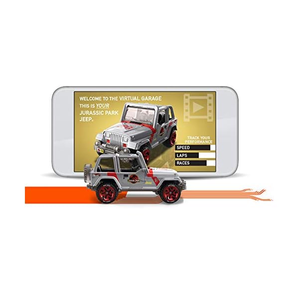 Hot Wheels FXB42 iD Die-Cast 1:64 Jurassic Park Jeep – Bild 5
