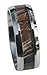 Silver Stainless Steel 8mm, Comfort Fit, Deep Woods Hunter Camo Rings for Men, Camouflage Wedding Rings, Sizes 4-13