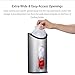 Magdisc Wall Mount Grocery Plastic Bag Holder, Bag Dispenser with Extra-Wide & Easy-Access Openings, Anti-Fingerprint Brushed Stainless Steel Finish, Upgraded Self-Adhesive Hanging Nails Included