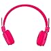 Folding Stereo Wired Headphones for Kids,Girls Headphones,Boys Headphone,in-line Microphone Remote Control Adjustable Over Ear Headphone Kids Headsets with Soft Earpads for Cellphones (Pink)