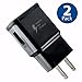 Tradesk Adaptive Fast Charging Wall Charger Adapter Compatible with Samsung Galaxy S9 / S8 / Note9 / Note8 / J7 / S6 / S7 Active / Plus, Note 5, Galaxy S8 Active / Galaxy Quick Charge Charger (2 Pack)