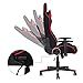 Giantex Gaming Chair Recliner High Back Executive Racing Style PVC Racing Chair(Black&Red)