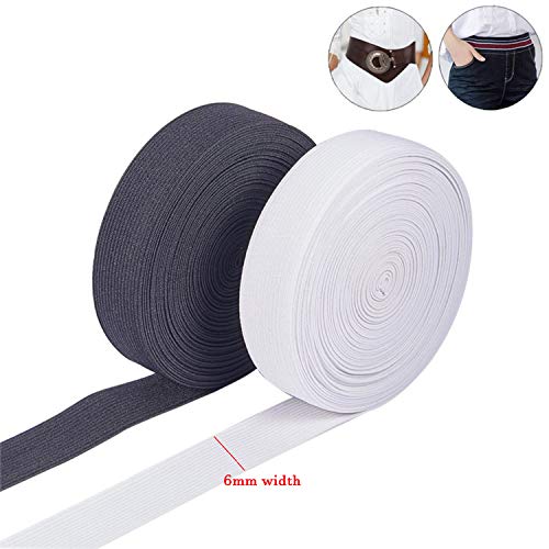 （3-7days Delivery）Elastic Band String for Mask, DIY Sewing,1/4 inch 100 Yard Braided Elastic Cord String/Elastic Rope/Bungee/Heavy Stretch Knit Elastic Spool (Black from US)