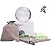 Lulonpon Crystal Ball,3.15in Lens Crystal Balls for Photography Accessories, K9 Crystal Sphere Ball, Decorative Ball with Crystal Stand and Wiping Cloth,Photography Gifts for Photographers