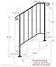Iron X Handrail Picket #2 (No Fasteners)
