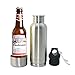 Parateck Stainless Steel Beer Bottle Holder for 12oz Tall Skinny Bottle with Cooler Bottle Opener 12 oz (1)