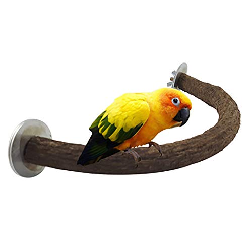 Legendog Bird Perch Natural U Shaped Wood Perch Bird Stand Bird Cage Perch Pet Chew Toy