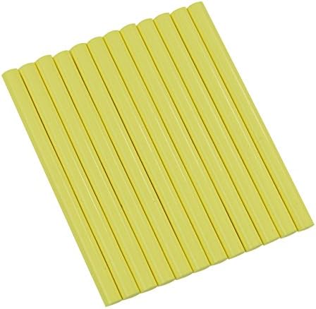 GlueSticksDirect Pastel Yellow Colored Glue Sticks mini X 4" 12 Sticks