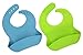 Silicone Bibs for Toddlers. Waterproof Bibs Gift Bundle for Boys & Girls. Every Silicone Bib Bundle includes 2 Waterproof Adjustable Easy to Clean Silicone Baby Bibs & Bonus 2 Spoons Free