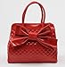 Scarleton Purses for Women, Bow Quilted Handbags Purse, Vintage Faux Leather Crossbody Bags for Women w/Chain Strap, H1048