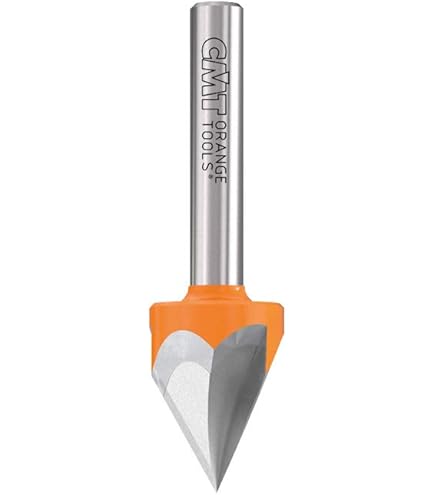 60-Degree V-Groove Bit, 1/2-Inch Diameter, 1/2-Inch Shank