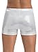 GK White Sparkle Cheer Shorts