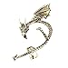 Vintage Punk Style Bronze Fly Dragon Left Ear Stud 1pcs