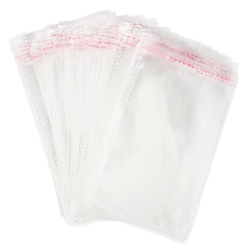 UPC 602720046223, Kxtffeect 300 Pack 4.7 x 6.7 Inch OPP Cellophane Bags with Adhesive Closure, Cellophane Treat Bags Good for Cookies,Snacks,Gift,Candy,Dessert,Bakery,Candies,Party Supplies (300)