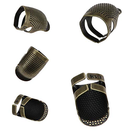 Ruiqas Sewing Thimble Retro Sewing Thimble Handwork Finger Shield Protector Thimbles for Sewing (Size : S)