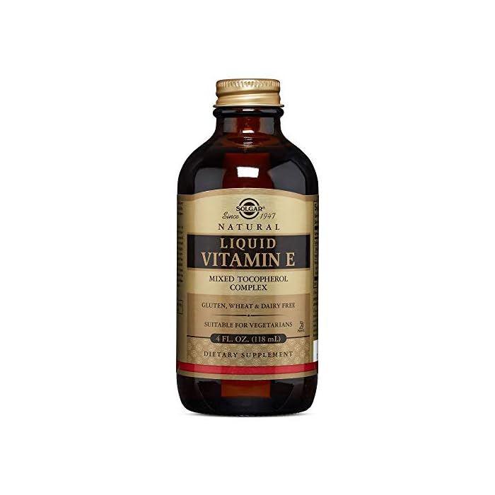 Solgar Liquid Vitamin E (without dropper), 4 fl. oz. - Antioxidant, Skin & Immune System Support, Overall Health…
