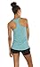 icyzone Workout Tank Tops for Women - Racerback Athletic Yoga Tops, Running Exercise Gym Shirts(Pack of 3)(L, Black/Granite/Green)