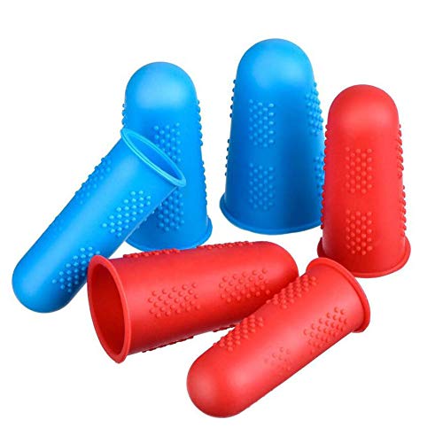 Finger Protectors, 20Pcs Silicone Hot Glue Gun Finger Covers Caps,4 Colors Finger Guard Protectors for HotGlue Sewing Wax Rosin Resin Honey Adhesives Scrapbooking Crafts Ironing Embroidery Needlework - Thumbnail 6