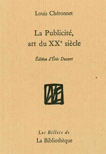 La  publicité, art du XXe siècle