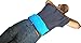 Microwavable Corn Filled Heating Pad and Cold Pack/Washable 100% Cotton Cover (Blue Stream, 5.25in W x 17.25in L)