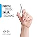 Heavy Duty Nail & Eyebrow Scissors – Stainless Steel Curved Grooming Scissors for Thick Toenails, Fingernails & Cuticles – Precision Trimmer for Men & Women – Manicure & Pedicure Tool