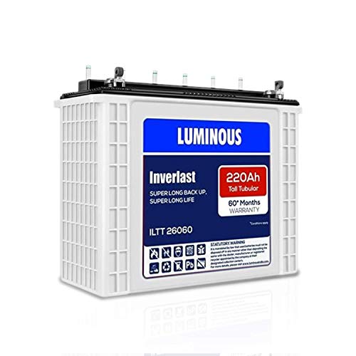 Luminous Inverlast ILTT 26060 220 Ah, Recyclable Tubular Inverter Battery for Home, Office &amp; Shops (2)