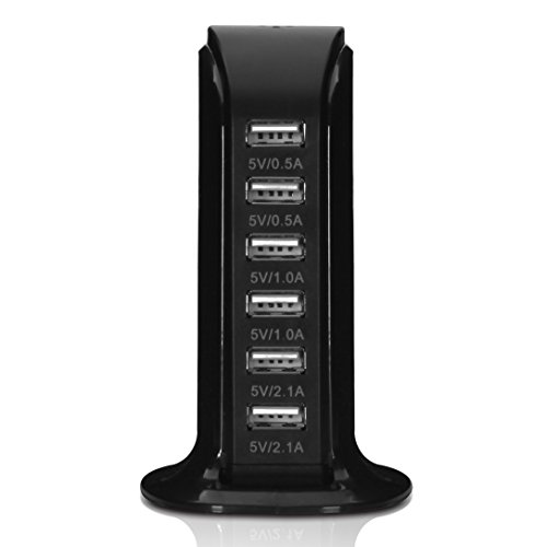 6-Port USB Wall Charger Desktop Charging Station Quick Charge 2.1,Compatible with Compatible for Pho - //coolthings.us