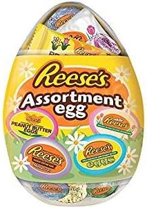 Assorted Reese's Oval Shaped Easter Egg - 8 Individual Pieces/Easter Egg Hunt/Easter Basket Filler/Peanut Butter Lovers Delight!