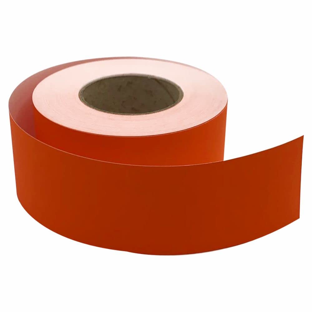 3 Ace Crafts Straight Edge Paper Border Roll (Orange) 48mm x 50 Meters, Jumbo, for Drawing, Painting, Sketches, Backdrop, Schools, Office, Nurseries, College, Artists, Poster, Notice Boards