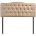 Modway Annabel Full Upholstered Linen Headboard in Beige