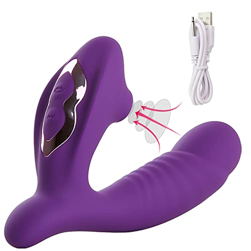 Life of Christ Sucker Clit Sucking Vibrator Female Female G-Spot Clit  Stimulator Sucker Cunnilingus Toy Couple,E082-Purple in Dubai - UAE