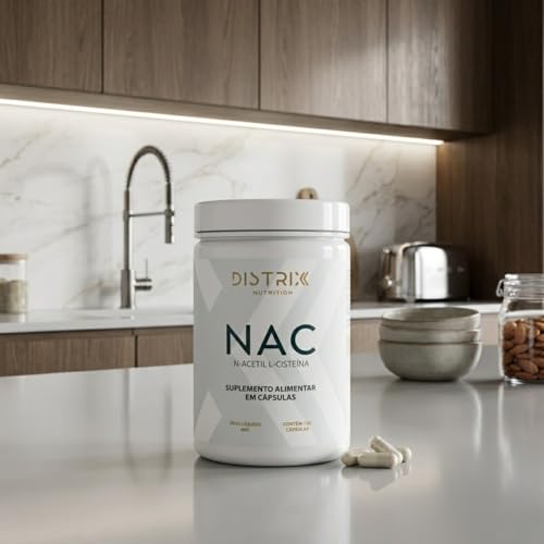 Distrix Nutrition NAC N-Acetilcisteína 600mg 120 Cápsulas - Não Contém Glúten