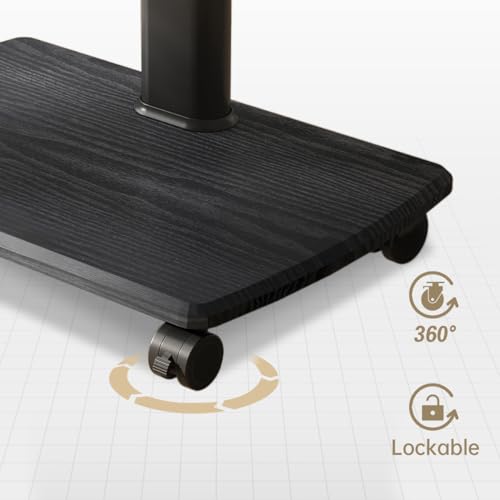 FITUEYES Rolling TV Stand, Mobile TV Cart On Wheels For 3270 Inch Flat