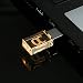 ONCHOICE 32G Crystal Flash Drive, USB 3.0 LED Memory Stick 3D Logo Transparent Waterproof Thumb Drive for Wedding Birthday