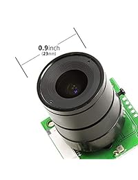 arducam 5 megapíxeles 1080p ov5647 módulo de cámara con CS Mount Lens para Raspberry Pi Modelo A B B +, PI 2 y Raspberry Pi 3