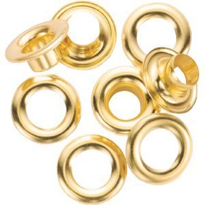 General 1261-4 #4 Brass Grommet Refills 72 Count (3 Packs of 24)