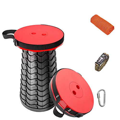 Heibond 2021 Upgraded Folding Stool, Retractable Folding Stool Holds Up