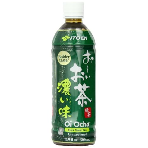 Ito En Tea Beverage, Unsweetened Oi Ocha Dark Green, 16.9 Ounce (Pack of 12) image