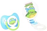 Nickelodeon Ninja Turtles Pacifier and Holder,colors may vary
